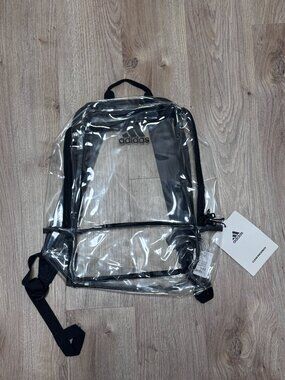 NWT Adidas Clear Backpack PVC Free Unisex  School Bag LP9850 5157378